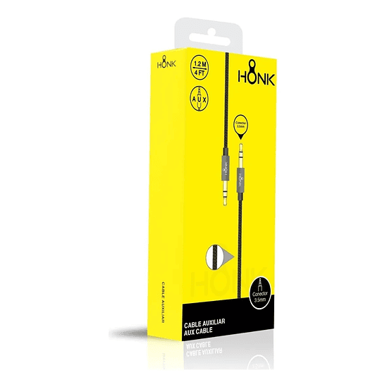 CABLE AUXILIAR HONK 3.5 RUGUET METAL 1.2MT 2