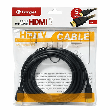 CABLE HDMI TARGET 5 MTS 1