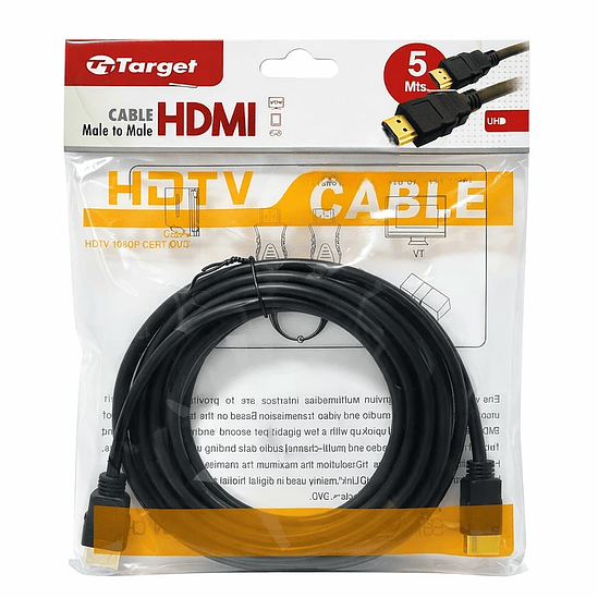 CABLE HDMI TARGET 5 MTS 1