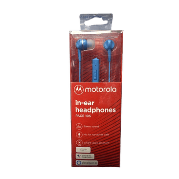 AUDIFONOS MOTOROLA AZUL MODELO PACE 105 1