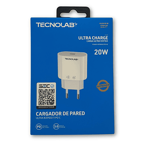 CARGADOR TECNOLAB 20W TIPO C TL626