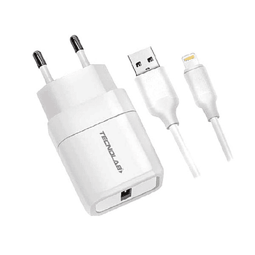 CARGADOR TECNOLAB IPHONE 2.4 TL042W 1