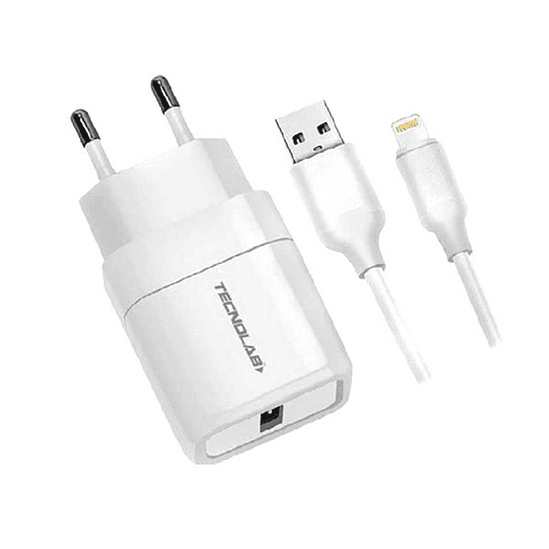 CARGADOR TECNOLAB IPHONE 2.4 TL042W 1