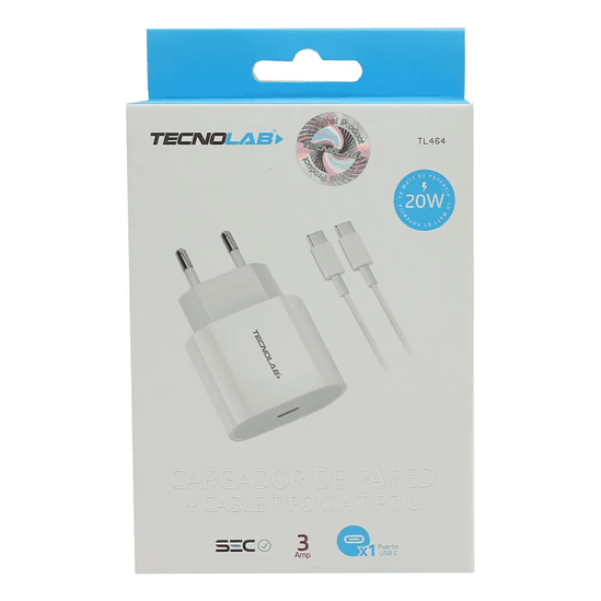 CARGADOR TECNOLAB TIPO C A C TL464 1