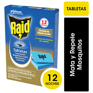 RAID ELEC.TABLETAS REPUESTO 12 UNID