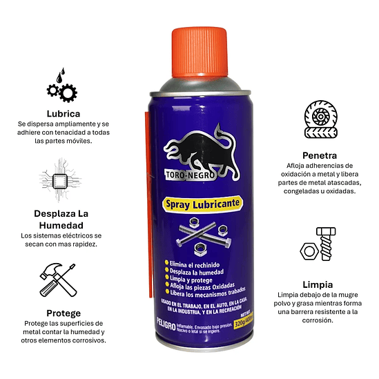 TORO NEGRO SP LUBRICANTE 400ML 1