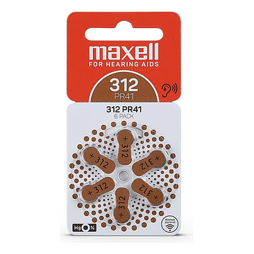 PILA MAXELL 312 PR41 X 6 1