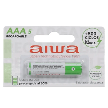 PILAS AIWA RECARGABLE AAA X 1 1