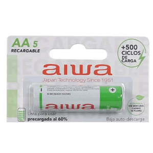 PILAS AIWA RECARGABLE AA X 1