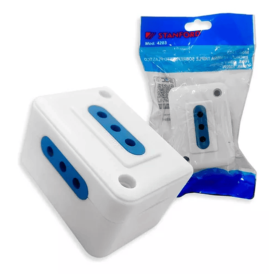 ENCHUFE TRIPLE SOBREPUESTO 4203 1