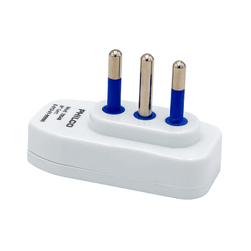 ENCHUFE MACHO HORIZONTAL 2P 2