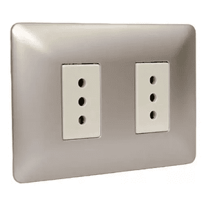 ENCHUFE DOBLE CHAMPAGNE 3917 STANFORD