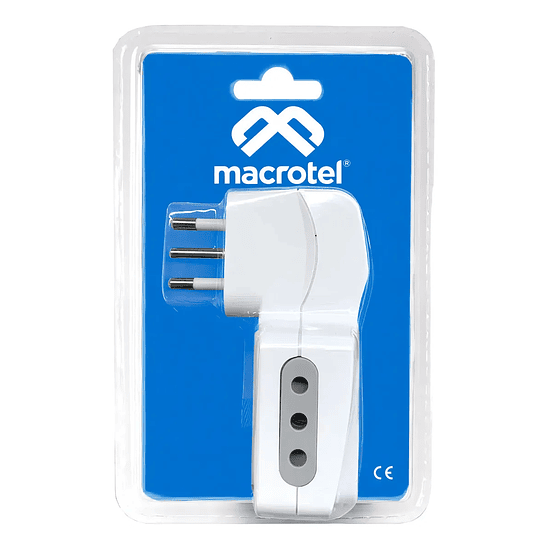 ENCHUFE ADAPTADOR TRIPLE C/SWITCH MACROTEL 1