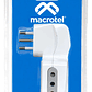 ENCHUFE ADAPTADOR TRIPLE C/SWITCH MACROTEL - Miniatura 1