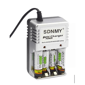 CARGADOR BATERIA AA/AAA/9V