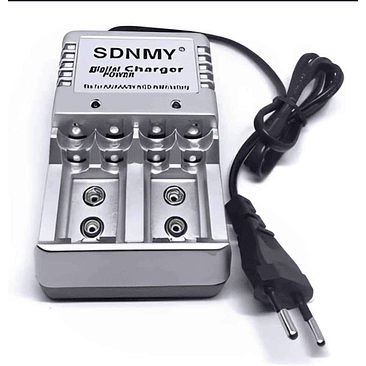 CARGADOR BATERIA AA/AAA/9V 2