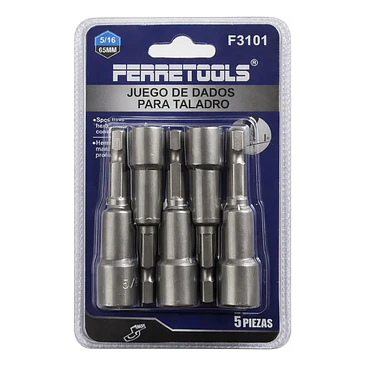 JGO DADO TALADRO 5/16 5PCS imantado 1
