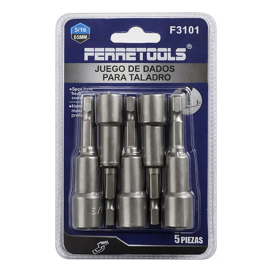 JGO DADO TALADRO 5/16 5PCS imantado 1