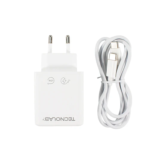 Cargador Ultra Rápido 45W QC 3.0 USB-C a C TL714 Tecnolab 1