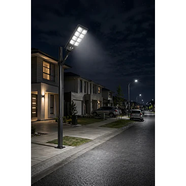 Foco LED Solar 500W Exterior con Sensor Movimiento y Control Remoto 2