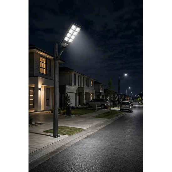 Foco LED Solar 500W Exterior con Sensor Movimiento y Control Remoto 2