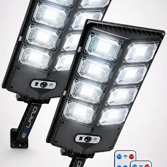 Foco LED Solar 500W Exterior con Sensor Movimiento y Control Remoto 4