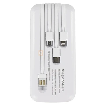 Powerbank 15000mAh 225W con Cables Integrados Blanco - SC 2
