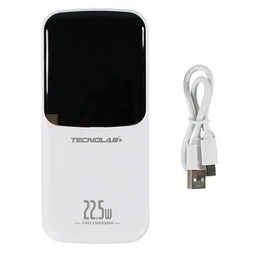 Powerbank 15000mAh 225W con Cables Integrados Blanco - SC 4