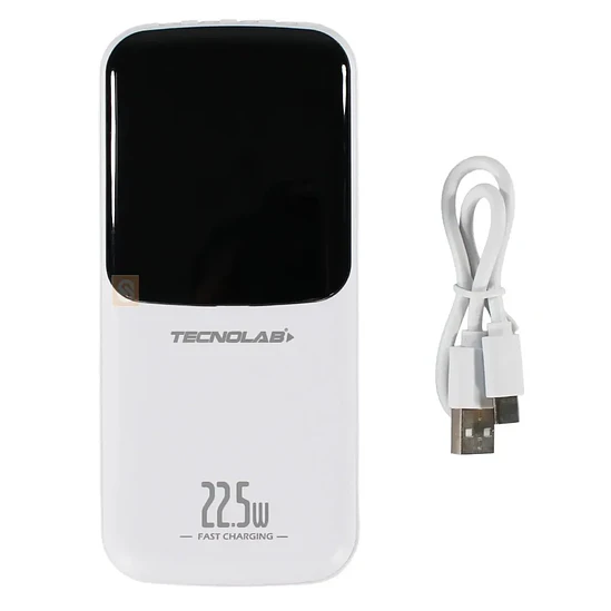Powerbank 15000mAh 225W con Cables Integrados Blanco - SC 4