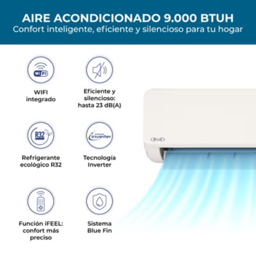 Aire Acondicionado Anwo Ecoflow R32 WiFi Inverter 9.000 Btu 3