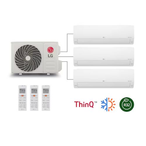 Multisplit LG Inverter Dualcool R32 Wifi 9.000x2 + 12.000 Btu 