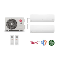 Multisplit LG Inverter Dualcool R32 Wifi 9.000x2 Btu