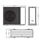 Bomba de Calor Reversible AUX 16kW (220V) (Hasta 80°) (Calefacción - ACS) 3