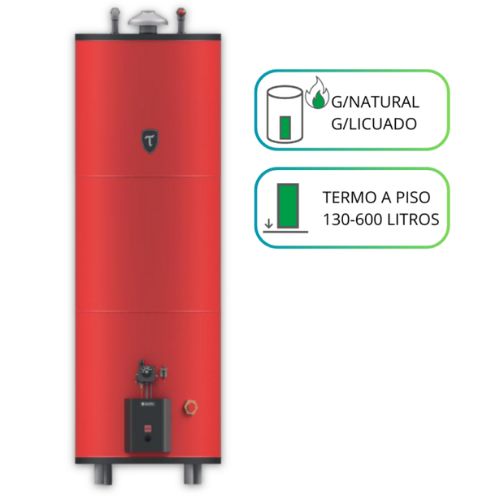 Termo Piso a Gas Trotter Industrial 330 Lts (Gas Licuado) (Galvanizado) 2