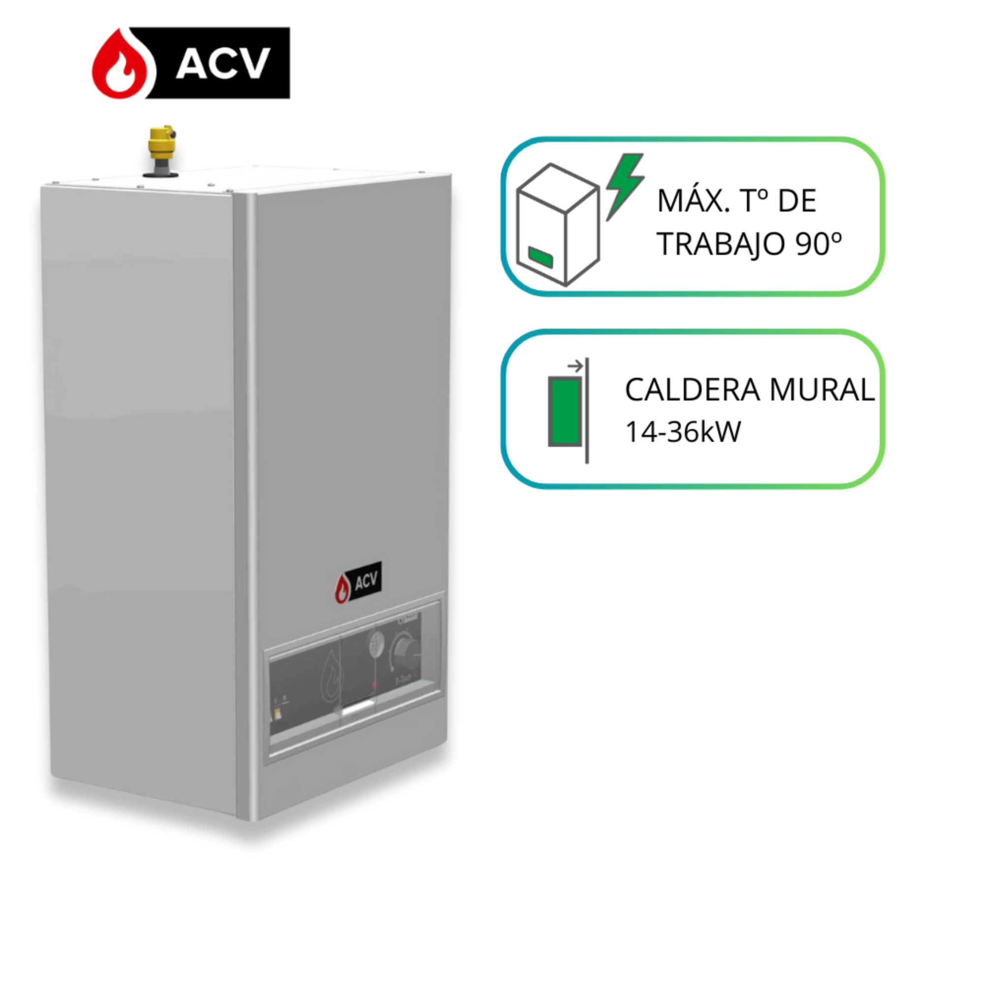 Caldera Eléctrica Mural Trotter Industrial E-Tech W 28 (14,4-28,8 kW) (Trifásico) 2