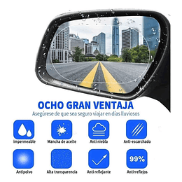 Lamina Antiempañante Anti Agua Laminas Espejo Retrovisor