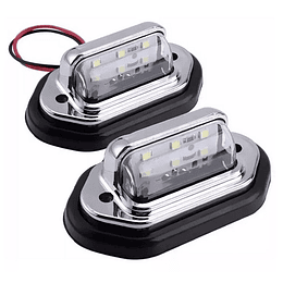 Luz Patente Foco 6 Led Auto Camión Furgón 10 - 30v 