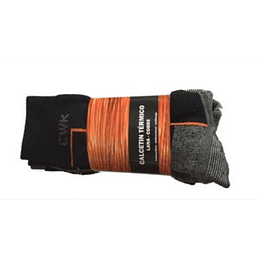 CALCETINES CW COBRE NEGRO BIPACK