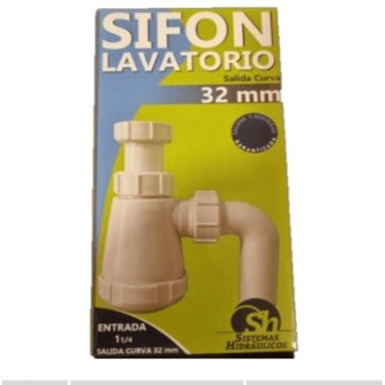 SIFON LAVATORIO CURVA 32MM