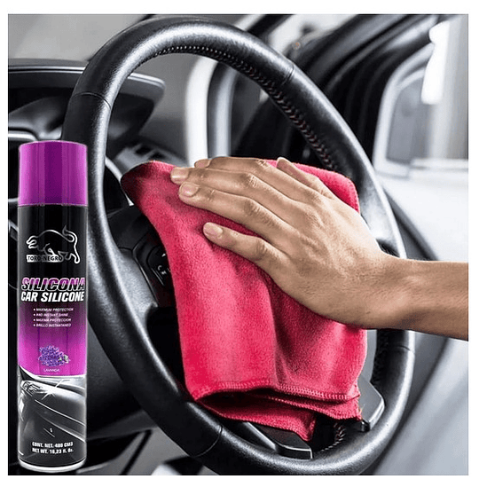 Silicona Para Autos Lavanda Toro Negro 480cc