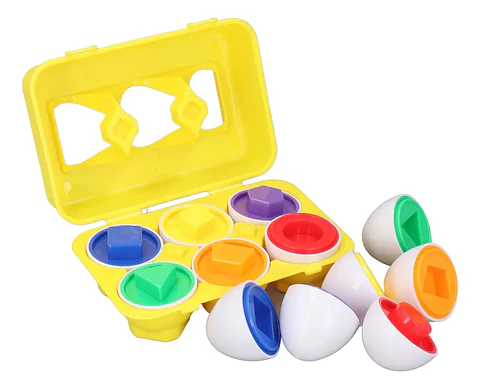 Huevos de encaje formas y colores 6 pcs