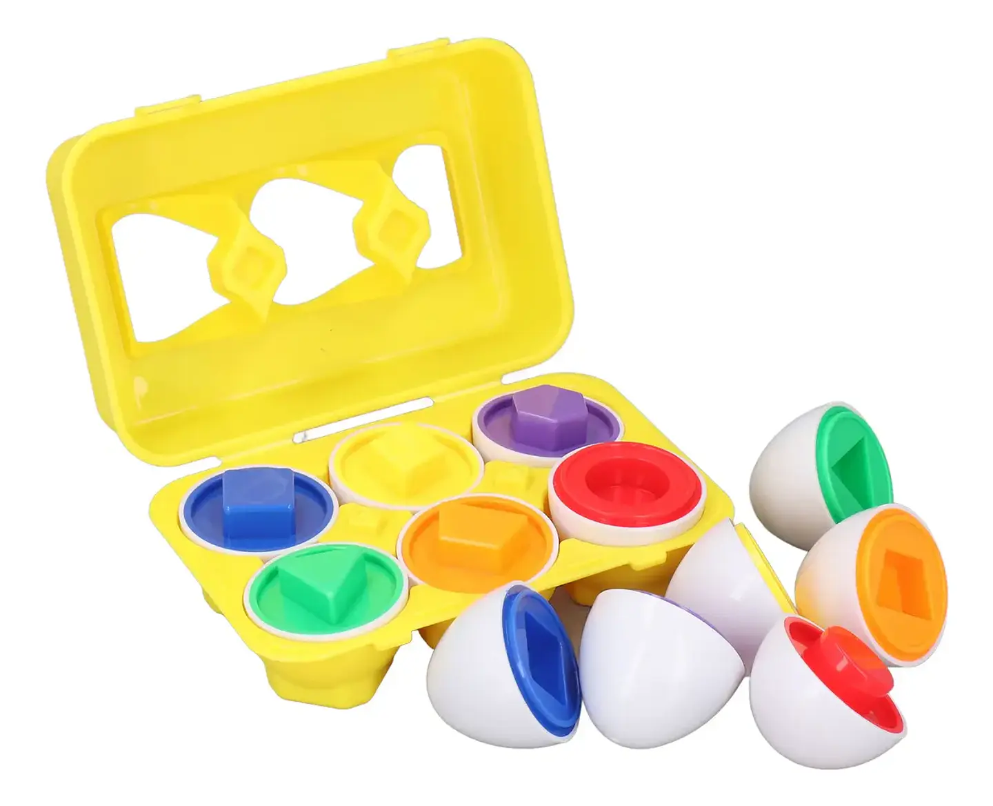 Huevos de encaje formas y colores 6 pcs 1