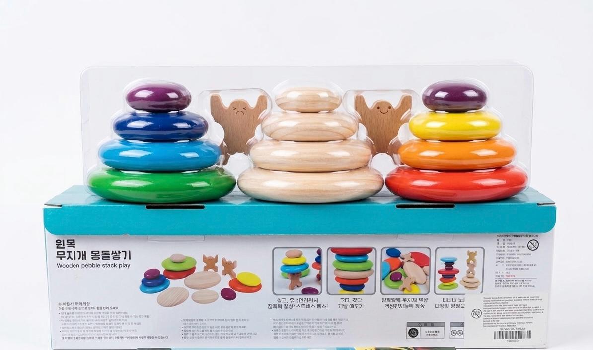 Piedras de equilibrio de madera 14pcs