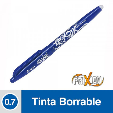 LAPIZ TINTA GEL FRIXION BALL BORRABLE 0.7 AZUL
