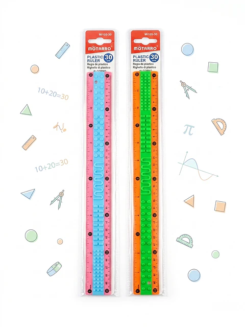 Regla texturada Kids 30cm