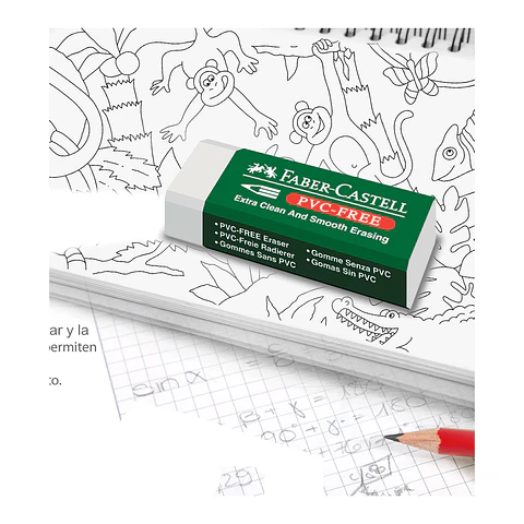 Goma De Borrar Plástica Grande 7085-20 Faber Castell