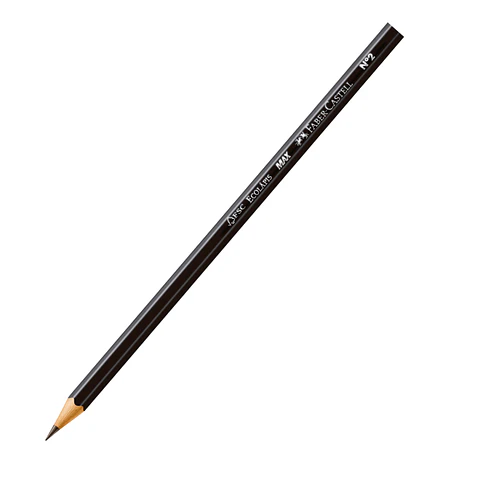 Lápiz Grafito Faber-Castell N°2 HB Hexagonal