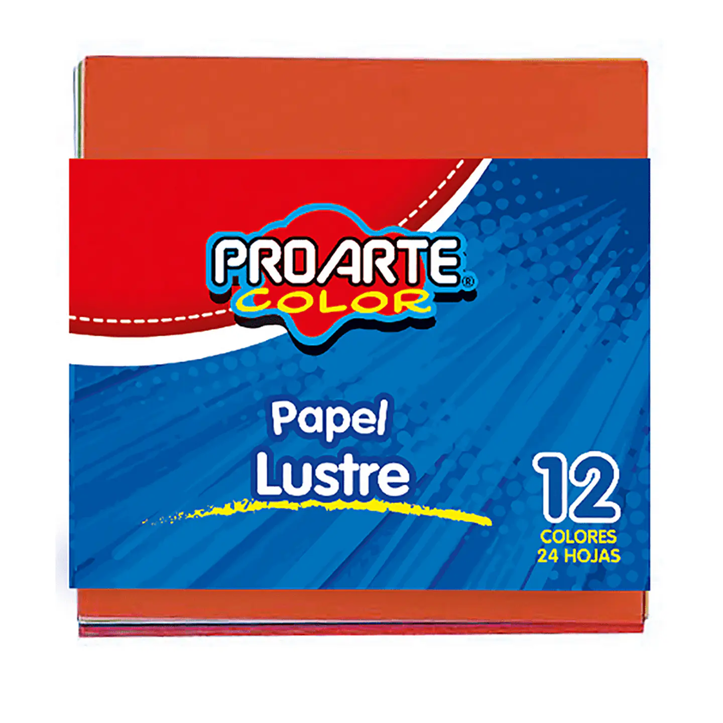 Papel Lustre Proarte  10X10 cm  24 Hojas 1