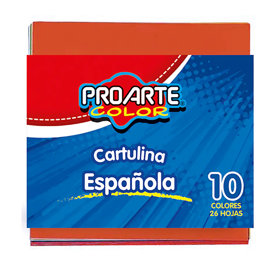 Cartulina Española Proarte 10 Colores 10*10cm 1