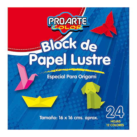 Papel Lustre Origami  Proarte 16*16cm